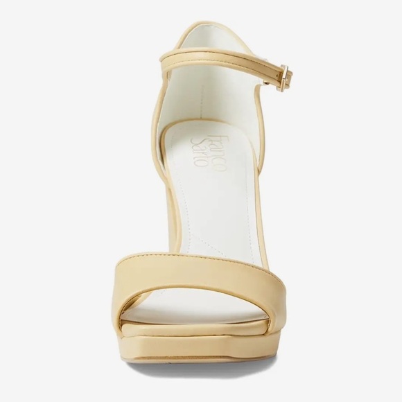 NEW! Franco Sarto Beige Leather Dima Heels- Size 9 👠 - Picture 3 of 17